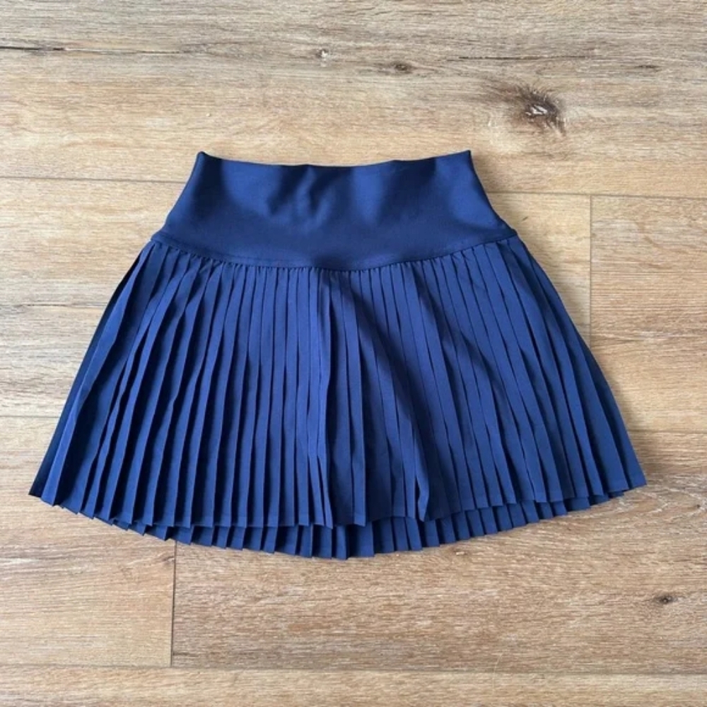 alo yoga grand slam tennis skirt navy